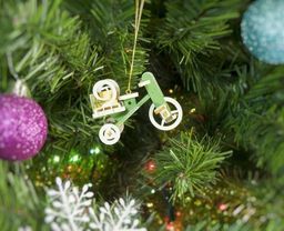 Елочная игрушка - Детский велосипед с багажником 6017 Twirl