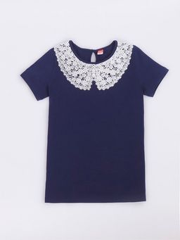CRB wear/CWJG 63197-41 Джемпер для девочки,темно-синий/Ex.Cherubino  фото 2