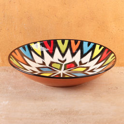 Ляган узбекский Риштанская Керамика «Атлас», d=33 см, разноцветный