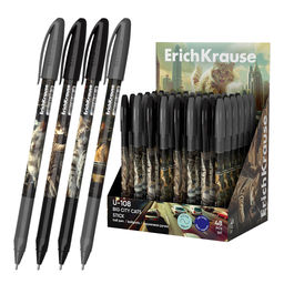 Цена за 48 шт. Ручка шариковая ErichKrause U-108 Stick Big City Cats 1.0, Ultra Glide Technology, цвет чернил синий (в коробке-дисплее по 48 шт.)