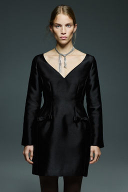 Vestido de sarga con silueta reloj de arena - H&m фото 4
