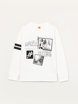 CRB wear/CSJG 63066-21-308 Джемпер модель свитшот для девочки, экрю/Ex.Cherubino  фото 2