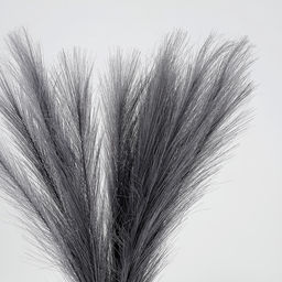 Сухоцветы искусственные «Пампасная трава», 43 см, 3 шт., тёмно-серый