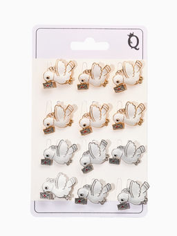 Цена за 12 шт. Брошь "Почтовый голубь", цвет микс (неделимая фас 12шт)