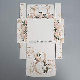 Цена за 2 шт. Коробка подарочная складная, упаковка, 8 марта, золото, 20?18?5 см