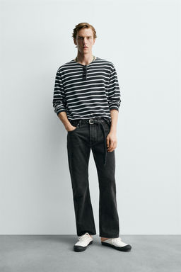 JEANS STRAIGHT FIT BOOTCUT AARON LEVINE X ZARA / Negro
