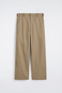 PANTAL?N CHINO WIDE LEG ALGOD?N