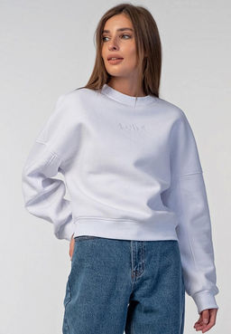 Свитшот хлопковый оверсайз из футера - Fly фото 14