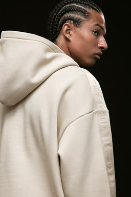 Sudadera con capucha y franjas laterales Loose Fit - H&m фото 4