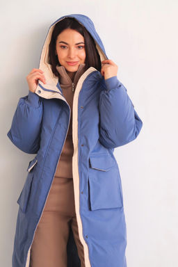 Martichelli Пальто демисезонное голубое