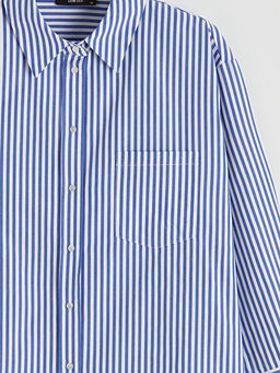 ?izgili Oversize Poplin Kad?n G?mlek