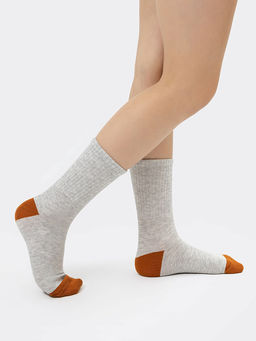 Цена за 5 пар! Детские носки в светло-сером цвете