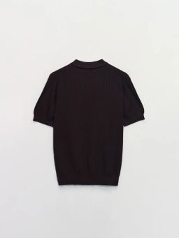 Джемпер поло из текстурного хлопка / Zarina