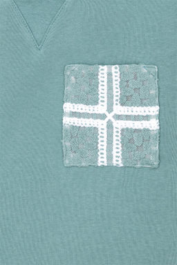 Мятный свитшот для девочки - U.s. polo assn фото 3