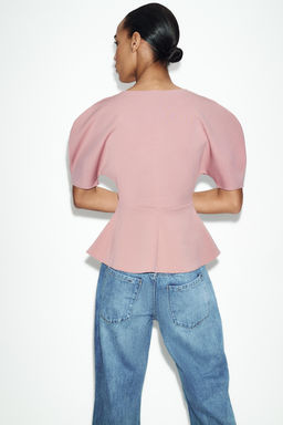 CAMISETA PEPLUM SOFT / Rosa - Zara фото 5