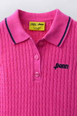 TOP POLO OCHOS PENN  / Rosa fl?or - Zara фото 3