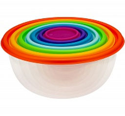 Набор мисок 7 пр Радуга, арт. М1310
