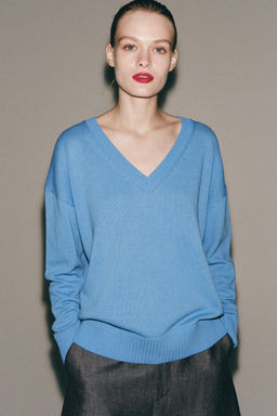 JERSEY PUNTO ESCOTE PICO / Azul - Zara фото 2