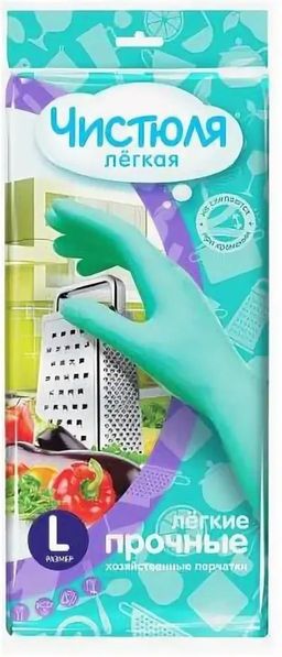 ЧИСТЮЛЯ ЛЕГКАЯ хоз.перчатки размер-L