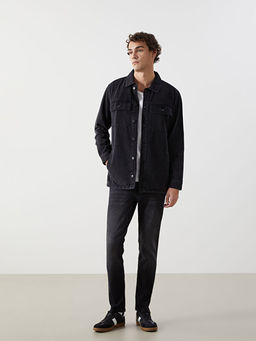 Standart Kal?p Erkek Jean Ceket