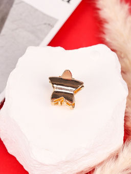 Цена за 6 шт. Крабик для волос «Брианна», звезда, 2 см, золото