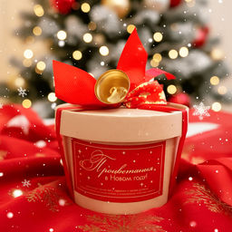 Чай в подарочной крафт-упаковке "Процветания в Новом году", чёрный с чабрецом, 50 г.