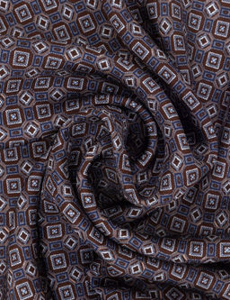 Коричневый шелковый платок - Cacharel фото 4