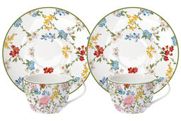 Набор чашек с блюдцами Сад мечты, 0,11 л, 2 шт. - Easy life фото 3