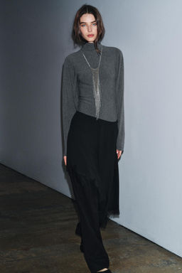 ASYMMETRIC LACE SKIRT ZW COLLECTION - Zara фото 8