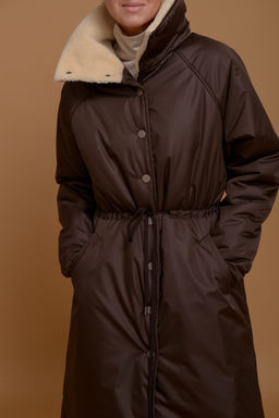 Утепленное пальто - N.u.d.e фото 6