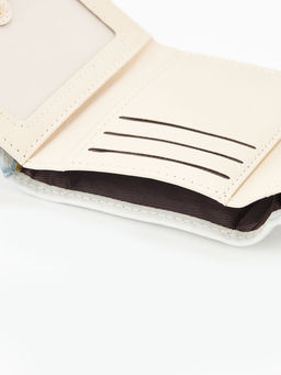 Кошелёк женский на кнопке, 10?1.5?8 см, с принтом, розовый