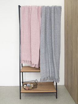 Покрывало вафельное 150x200 розовый Хлопок 100% - Denastia фото 5