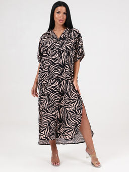 5116 ПЛАТЬЕ ЖЕНСКОЕ (Зебра/бежевый) - А-дина фото 2