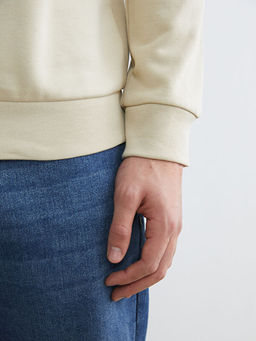 Bisiklet Yaka Erkek Kal?n Sweatshirt