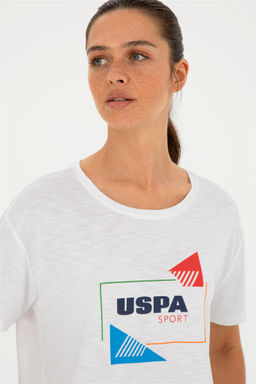 U. S. Polo Assn / Женская белая футболка - U.s. polo assn фото 2