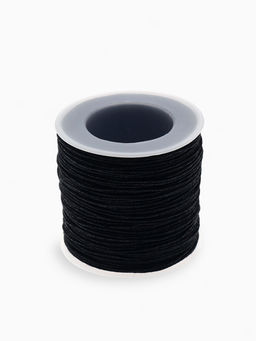 Шнур вощеный из полиэстера d=1 мм, L=65-70 м, чёрный