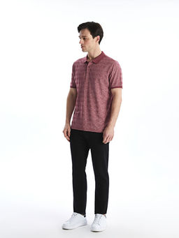 Polo Yaka Desenli Erkek PikeTi??rt