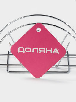 Салфетница Доляна «Корона», 13×6×7.5 см, хром