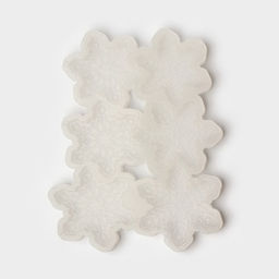 Форма для леденцов Снежинки, силикон, 6 ячеек, 17?10?0.8 см, d=5 см, d=4.5 см, прозрачная