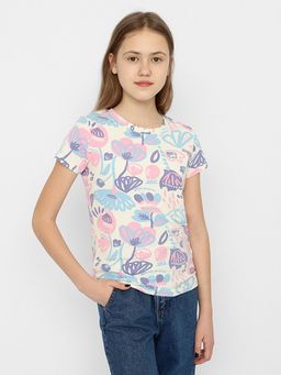 CRB wear/CSJG 63482-21-356 Футболка для девочки,экрю/Ex.Cherubino