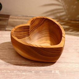 УЦЕНКА Салатник Сердце 20?20?9 см, тиковое дерево