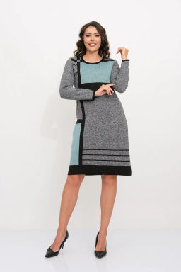 ЗЛАТА Платье С 1561/серо-мятный