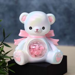 Ночник Teddy bear, white (11 см), пластик