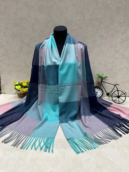 Палантин из кашемира, мультицвет