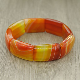 Браслет Афродита агат светло-голубой, длина 20см - Agat77 фото 9