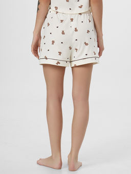 Комплект домашний женский молочный с принтом мишки - Mark formelle фото 6