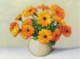Кристальная (алмазная) мозаика ФРЕЯ ALVR-262 Календула 40 х 30 см