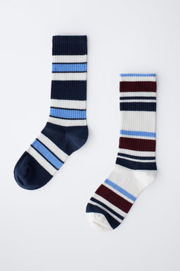 2-PACK OF LONG STRIPED SOCKS - Zara фото 4