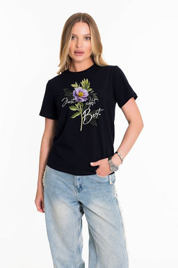 Футболка с принтом М326067Пв синий - Елена фото 2