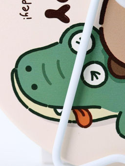 Зеркало настольное "Capybara is happy", беж, 15,6*15,6 см